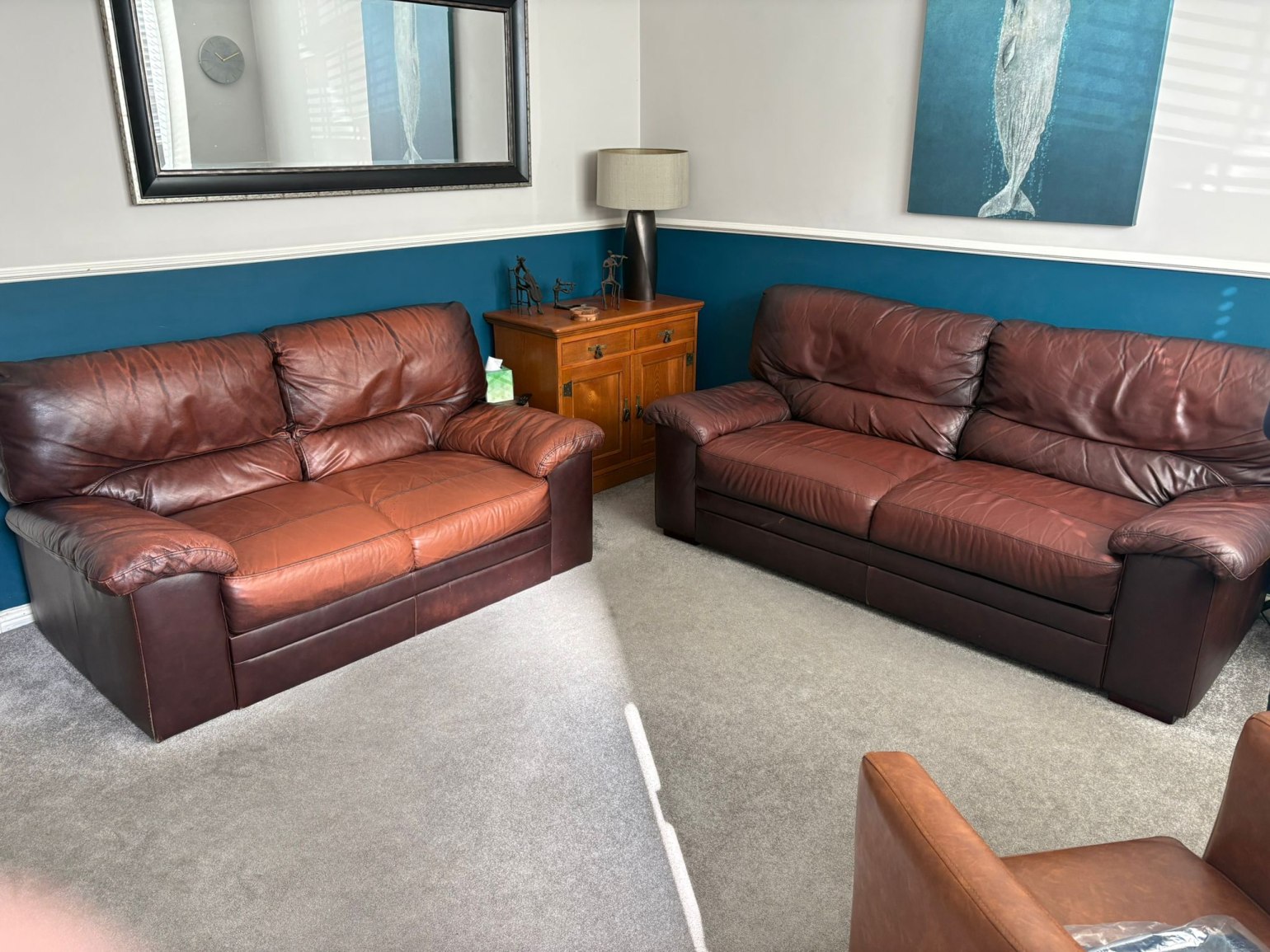 Turning 2 sofas in to a corner group